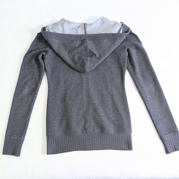 AmélieBoutik Cotton Blend Zip-up Hoodie, XS, Grey - Picture 5 of 9